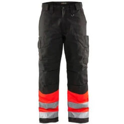 Pantalon De Travail Haute Visibilité Matelassé Blaklader Hiver -Vêtements Travail Série pantalon de travail haute visibilite polycoton blaklader hiver rouge noir