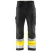 Pantalon De Travail Haute Visibilité Softshell Blaklader Stretch Classe 1 -Vêtements Travail Série pantalon de travail haute visibilite softshell blaklader stretch classe 1 noir jaune fluo