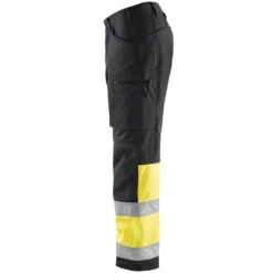 Pantalon De Travail Haute Visibilité Softshell Blaklader Stretch Classe 1 -Vêtements Travail Série pantalon de travail haute visibilite softshell blaklader stretch classe 1 noir jaune fluo cot 2