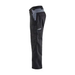 Pantalon De Travail Polycoton Blaklader Industrie Bicolore 37 Pantalon De Travail Polycoton Blaklader Industrie Bicolore -Vêtements Travail Série pantalon de travail industrie polycoton blaklader noir poches grises cote2 3