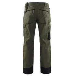 Pantalon De Travail Paysagiste Blaklader Polycoton -Vêtements Travail Série pantalon de travail paysagiste polycoton blaklader vert armee noir dos