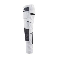 Pantalon De Travail Peintre Blaklader +STRETCH POCHES FLOTTANTES 9 Pantalon De Travail Peintre Blaklader +STRETCH POCHES FLOTTANTES -Vêtements Travail Série pantalon de travail peintre blaklader stretch blanc gris cote 2 1