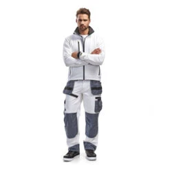 Pantalon De Travail Peintre X1500 Blaklader 100% Coton Poches Flottantes -Vêtements Travail Série pantalon de travail peintre x1500 blaklader 100 coton blanc gris porte