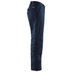 Pantalon De Travail Matelassé Blaklader Hiver -Vêtements Travail Série pantalon de travail polycoton blaklader hiver marine cote 1