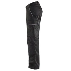 Pantalon De Travail à Genouillères Polycoton Blaklader Services -Vêtements Travail Série pantalon de travail polycoton blaklader services noir gris cote 2