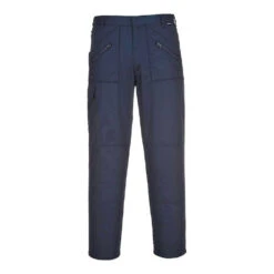 Pantalon De Travail Robuste Avec Poches Genouillères Action Portwest -Vêtements Travail Série pantalon de travail robuste avec poches genouilleres action portwest marine