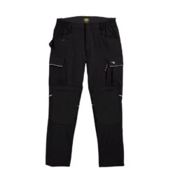 Pantalon De Travail Avec Poches Genouillères TECH PERFORMANCE Diadora -Vêtements Travail Série pantalon de travail tech performance diadora noir face