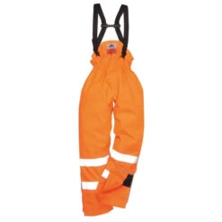 Pantalon Ignifugé Haute Visibilité Antistatique Portwest Bizflame Rain FR -Vêtements Travail Série pantalon haute visibilite antistatique portwest bizflame rain orange