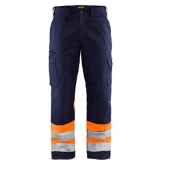Pantalon Haute Visibilité Multipoche Blaklader Classe 1 -Vêtements Travail Série pantalon haute visibilite poches jambes spacieuses blaklader marine orange