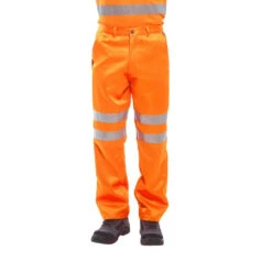 Pantalon Haute Visibilité Portwest Polycoton -Vêtements Travail Série pantalon haute visibilite polycoton porwest ris orange porte