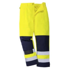 Pantalon Haute Visibilité à Genouillère Texo Portwest SEVILLE -Vêtements Travail Série pantalon haute visibilite texo portwest seville jaune marine