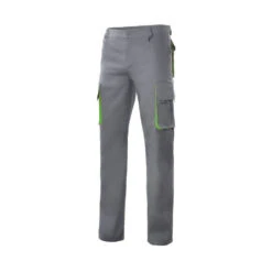 Pantalon Multipoches Bicolore VELILLA 12 Pantalon Multipoches Bicolore VELILLA -Vêtements Travail Série pantalon multipoches bicolore velilla gris lime
