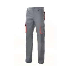 Pantalon Multipoches Bicolore VELILLA 14 Pantalon Multipoches Bicolore VELILLA -Vêtements Travail Série pantalon multipoches bicolore velilla gris rouge