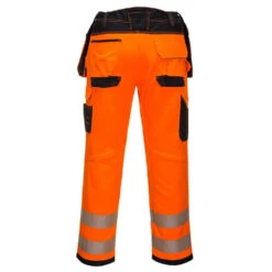 Pantalon De Travail Renforcé Stretch Holster Haute Visibilité PW3 Portwest -Vêtements Travail Série pantalon pw3 stretch holster haute visibilite portwest orange dos