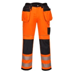 Pantalon Haute Visibilité Multi Poches Portwest Vision -Vêtements Travail Série pantalon haute visibilit vision orange face