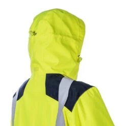 Parka De Pluie HV Haute Visibilité Robuste Coverguard SANGAKU -Vêtements Travail Série parka de pluie hv haute visibilite robuste coverguard sangaku jaune arriere