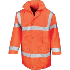 Parka De Travail 3/4 Sécurité Haute Visibilité Result -Vêtements Travail Série parka de travail 3 4 securite haute visibilite result orange