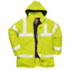 Parka Ignifugé Haute Visibilité Antistatique Portwest Bizflame Rain -Vêtements Travail Série parka haute visibilite antistatique portwest bizflame rain jaune