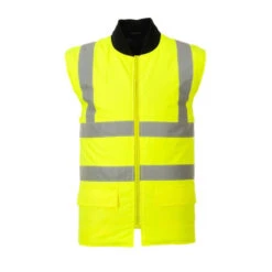 Parka Haute Visibilité Portwest 4en1 Bicolore Contrastée Trafic -Vêtements Travail Série parka haute visibilite bicolore contrastee portwesttrafic jaune detail 2 1