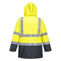 Parka Haute Visibilité Multi-risques Portwest Bizflame -Vêtements Travail Série parka haute visibilite multi risques portwest bizflame jaune marine dos