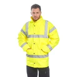 Parka Haute Visibilité Matelassée Portwest Traffic -Vêtements Travail Série parka haute visibilite portwest traffic jaune porte 2