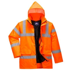 Parka Haute Visibilité Matelassée Portwest Traffic -Vêtements Travail Série parka haute visibilite portwest traffic orange detail 2