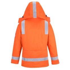 Parka Ignifugée Portwest Antistatique Hiver -Vêtements Travail Série parka hiver fr antistatique portwest bizflame orange dos 2