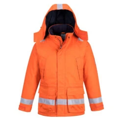 Parka Ignifugée Portwest Antistatique Hiver -Vêtements Travail Série parka hiver fr antistatique portwest bizflame orange 1