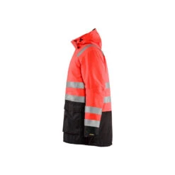 Parka Hiver Haute Visibilité Blaklader -Vêtements Travail Série parka hiver haute visibilite blaklader rouge noir cote 2