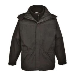 Parka étanche Bicolore 3 En 1 Portwest Aviemore -Vêtements Travail Série parka homme bicolore aviemore portwest rainwear noir