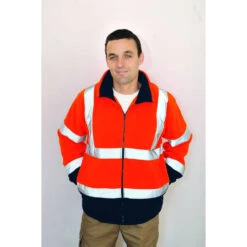 Polaire Haute Visibilité Portwest Bicolore -Vêtements Travail Série polaire haute visibilite portwest bicolore orange marine mannequin