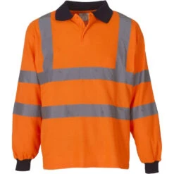 Polo De Travail Manches Longues Haute Visibilité Yoko HI VIZ 7 Polo De Travail Manches Longues Haute Visibilité Yoko HI VIZ -Vêtements Travail Série polo de travail manches longues haute visibilite yoko yhvj310 orange fluo