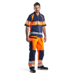 Polo Haute Visibilité Blaklader Anti-UV Et Anti-odeurs 30 Polo Haute Visibilité Blaklader Anti-UV Et Anti-odeurs -Vêtements Travail Série polo haute visibilite blaklader anti uv et anti odeurs marine orange porte