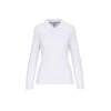 Polo Manches Longues Femme WK. Designed To Work -Vêtements Travail Série polo manches longues femme wk designed to work face blanc