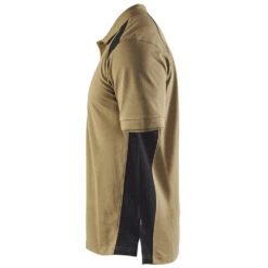 Polo Blaklader Maille Piqué Homme -Vêtements Travail Série polo pique homme blaklader beige epaule noir cote2 1