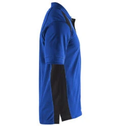 Polo Blaklader Maille Piqué Homme -Vêtements Travail Série polo pique homme blaklader bleu roi epaule noir cote1 1