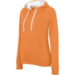 Sweat-shirt à Capuche Contrastée FEMME KARIBAN -Vêtements Travail Série ps k465 fs orange white