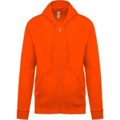 Sweat-shirt Zippé Capuche Kariban -Vêtements Travail Série ps k479 orange 1