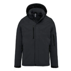 Parka Softshell Doublée à Capuche Homme Kariban -Vêtements Travail Série ps k650 titanium 1