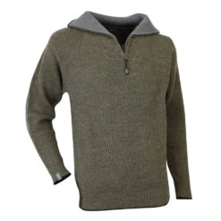 Pull Col Camionneur Cacao LMA -Vêtements Travail Série pull col camionneur cacao lma kaki