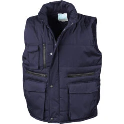 Gilet Sans Manches De Travail Matelassé Result -Vêtements Travail Série r127 navy