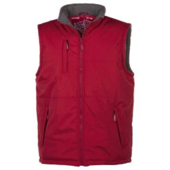 Gilet Sans Manches Matelassé Et Polaire Regate Pen Duick -Vêtements Travail Série regate gilet sans manches matelasse et polaire rouge