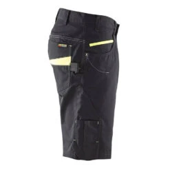 Short De Travail Blaklader Ripstop 38 Short De Travail Blaklader Ripstop -Vêtements Travail Série short de services ripstop blaklader polycoton noir jaune fluo cot 1