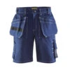 Short De Travail Blaklader Artisan Cordura 100% Coton Croisé -Vêtements Travail Série short de travail artisan blaklader 100 coton croise 370g marine