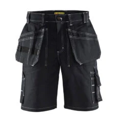 Short De Travail Blaklader Artisan Cordura 100% Coton Croisé -Vêtements Travail Série short de travail artisan blaklader 100 coton croise 370g noir
