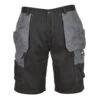 Short De Travail Multi-poche Portwest GRANIT -Vêtements Travail Série short de travail multi poche portwest granit noir gris