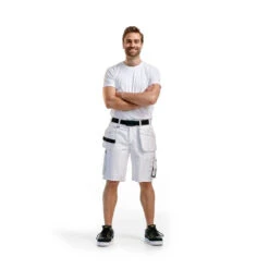 Short De Travail Peintre Blaklader 100% Coton 11 Short De Travail Peintre Blaklader 100% Coton -Vêtements Travail Série short de travail peintre blaklader 100 coton 320 g m blanc porte