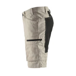 Short De Travail Services Blaklader STRETCH 25 Short De Travail Services Blaklader STRETCH -Vêtements Travail Série short de travail services stretch a poche cavaliere blaklader beige noir c t noir 2