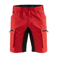 Short De Travail Services Blaklader STRETCH 37 Short De Travail Services Blaklader STRETCH -Vêtements Travail Série short de travail services stretch a poche cavaliere blaklader rouge noir