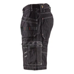 Short De Travail X1500 Blaklader 100% Coton Canvas 270g/m² -Vêtements Travail Série short de travail x1500 blaklader 100 coton canvas 270 g m noir cote 2